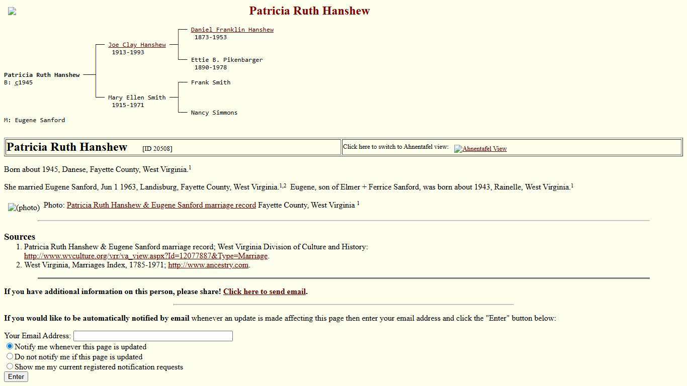 Patricia Ruth Hanshew